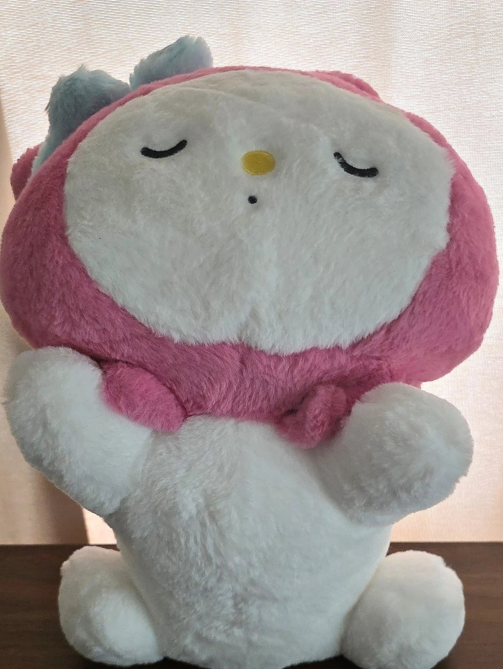 Sanrio My Melody Fluffy Lying Plush Pink & White
